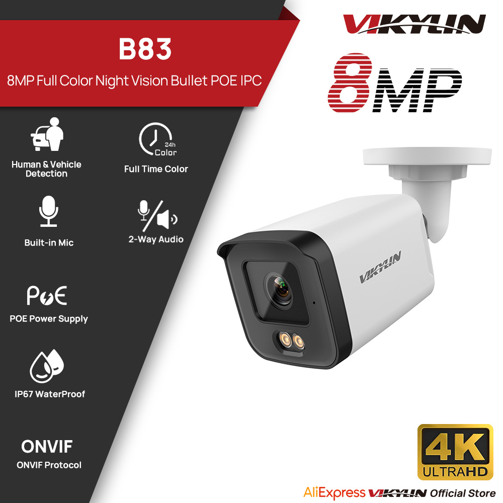 Pan Tilt Bracket - Cámara de Seguridad IP VIKYLIN 8MP
