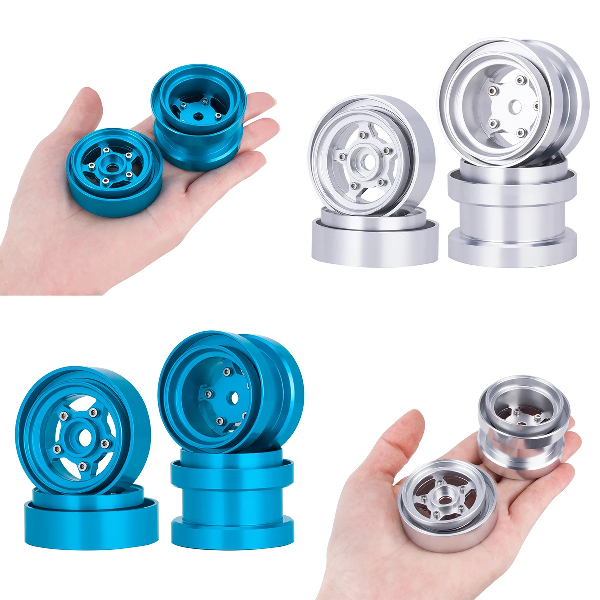 Robot Car Kit - Ruedas Beadlock de aluminio para Kit