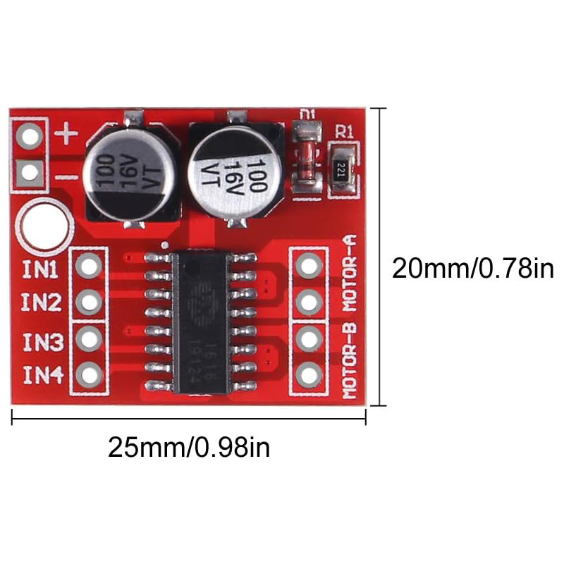 Módulo de controlador de Motor - L298N Module reseña y precio