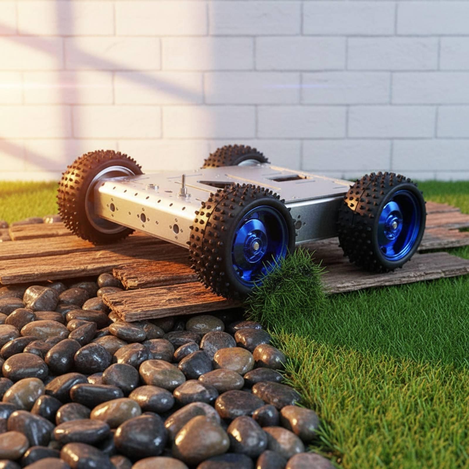 Chasis de coche inteligente 4W - Robot Chassis reseña y precio