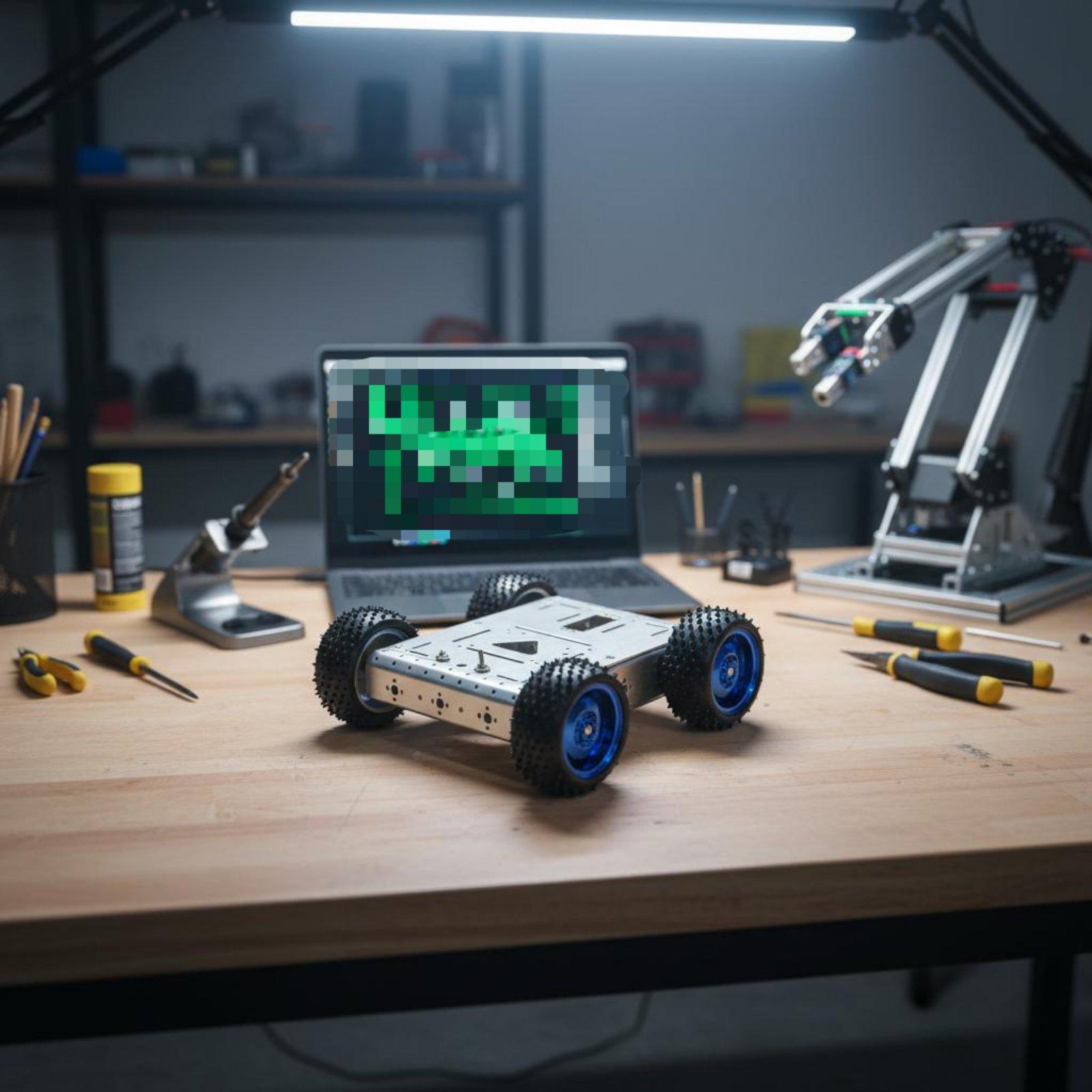 Chasis de coche inteligente 4W - Robot Chassis reseña y precio