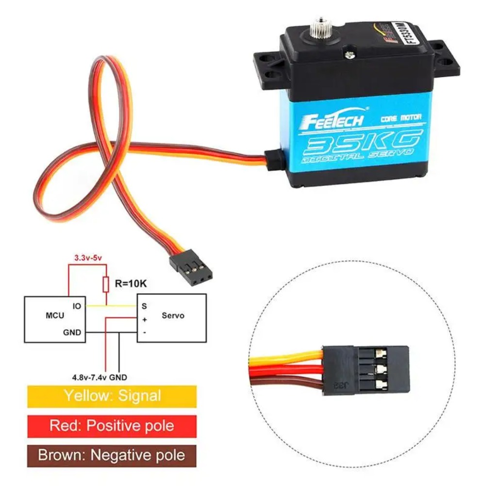 Servo Digital FEETECH FT5330M  - Robot Arm Metal reseña y precio