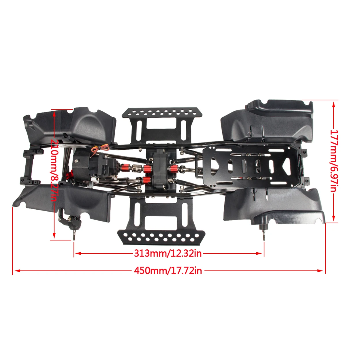 Kit de chasis de oruga RC 1/10 - Robot Car Kit reseña y precio