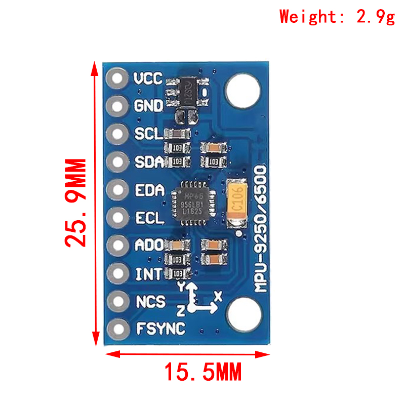 IIC I2C SPI MPU6500 MPU-6500 M - Accelerometer Mpu6050 reseña y precio