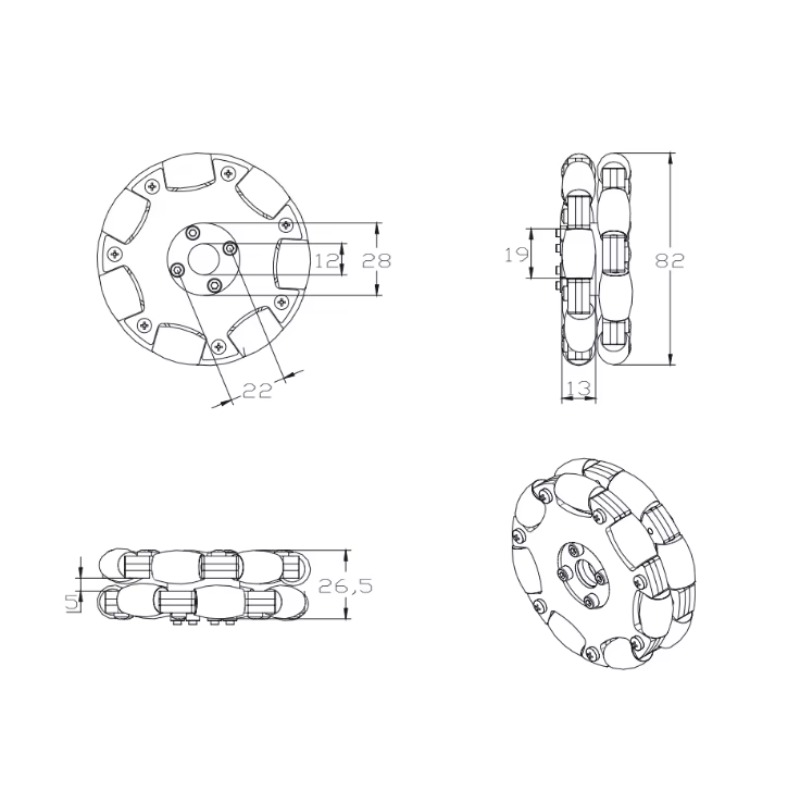 Rueda Omnidireccional de Metal - Robot Wheel reseña y precio