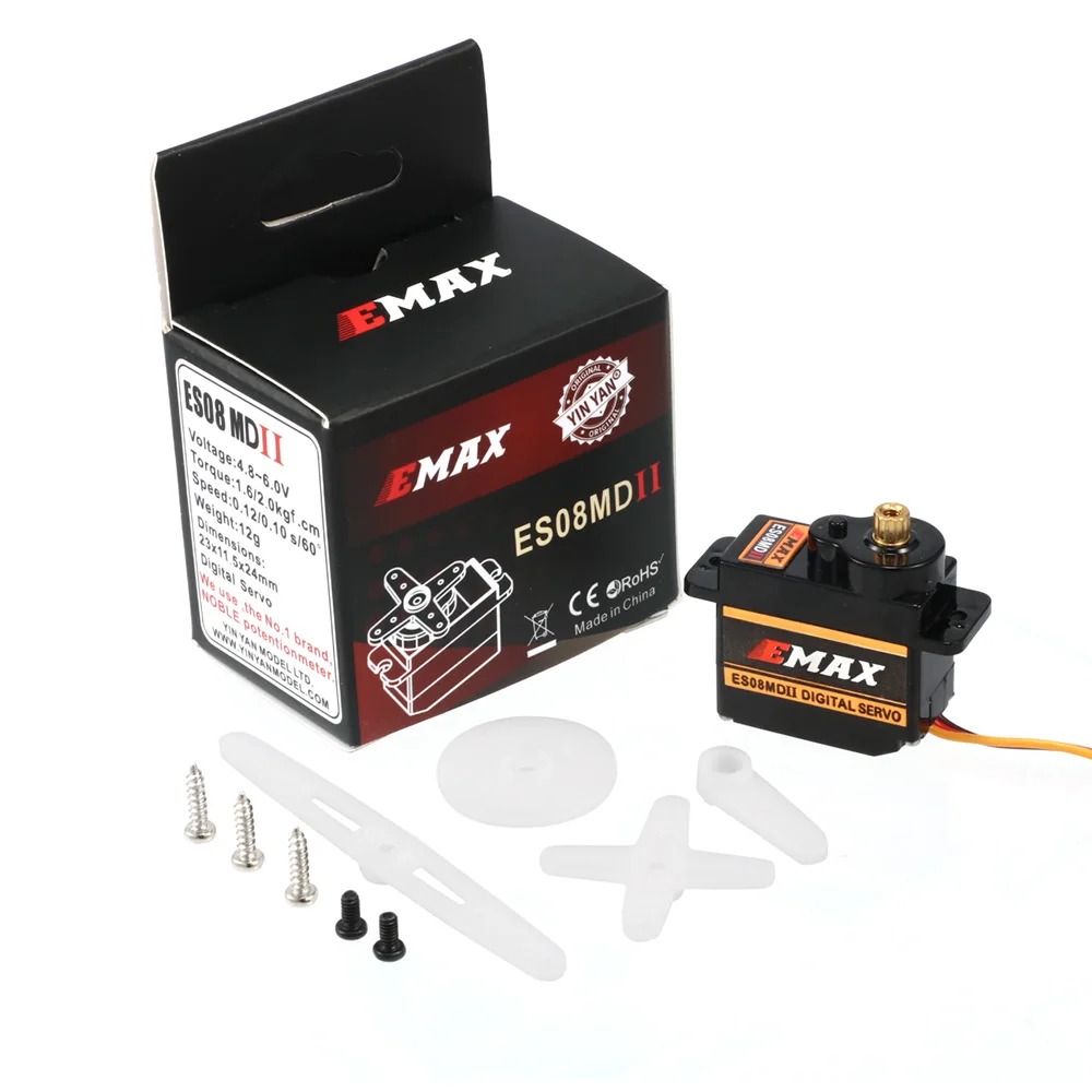 Servo Digital EMAX ES08MDII ES - Sg90 Servo reseña y precio
