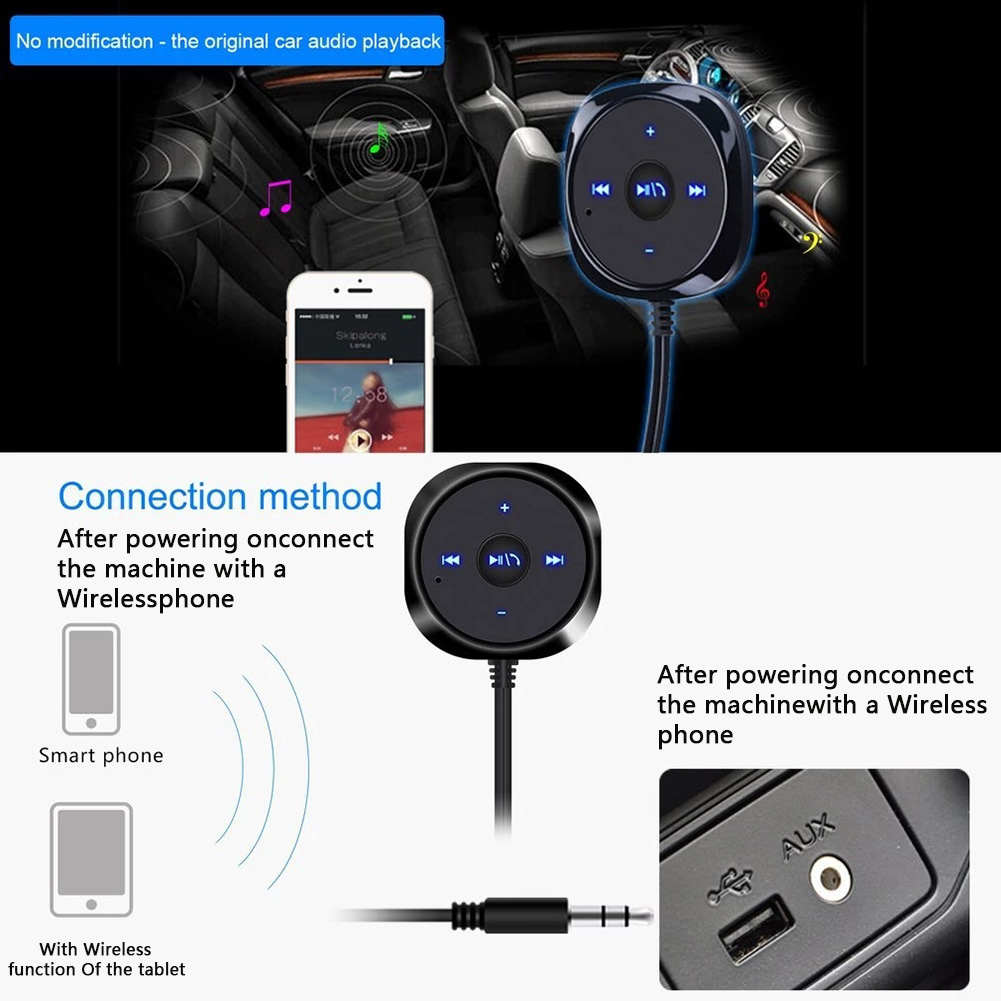 Kit de receptor de música auxi - Robot Bluetooth Car reseña y precio