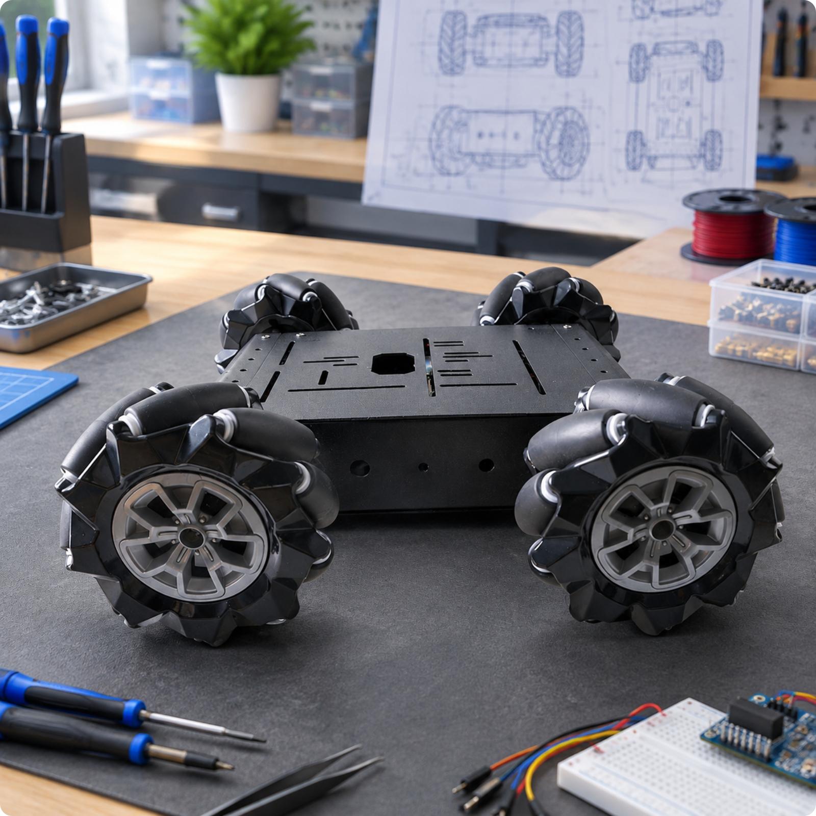 Chasis de coche RC multidirecc - Robot Car Kit reseña y precio