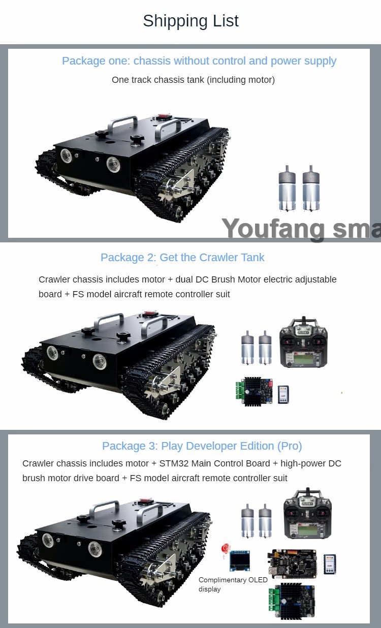 Chasis de tanque RC de carga d - Robot Arm Kit reseña y precio