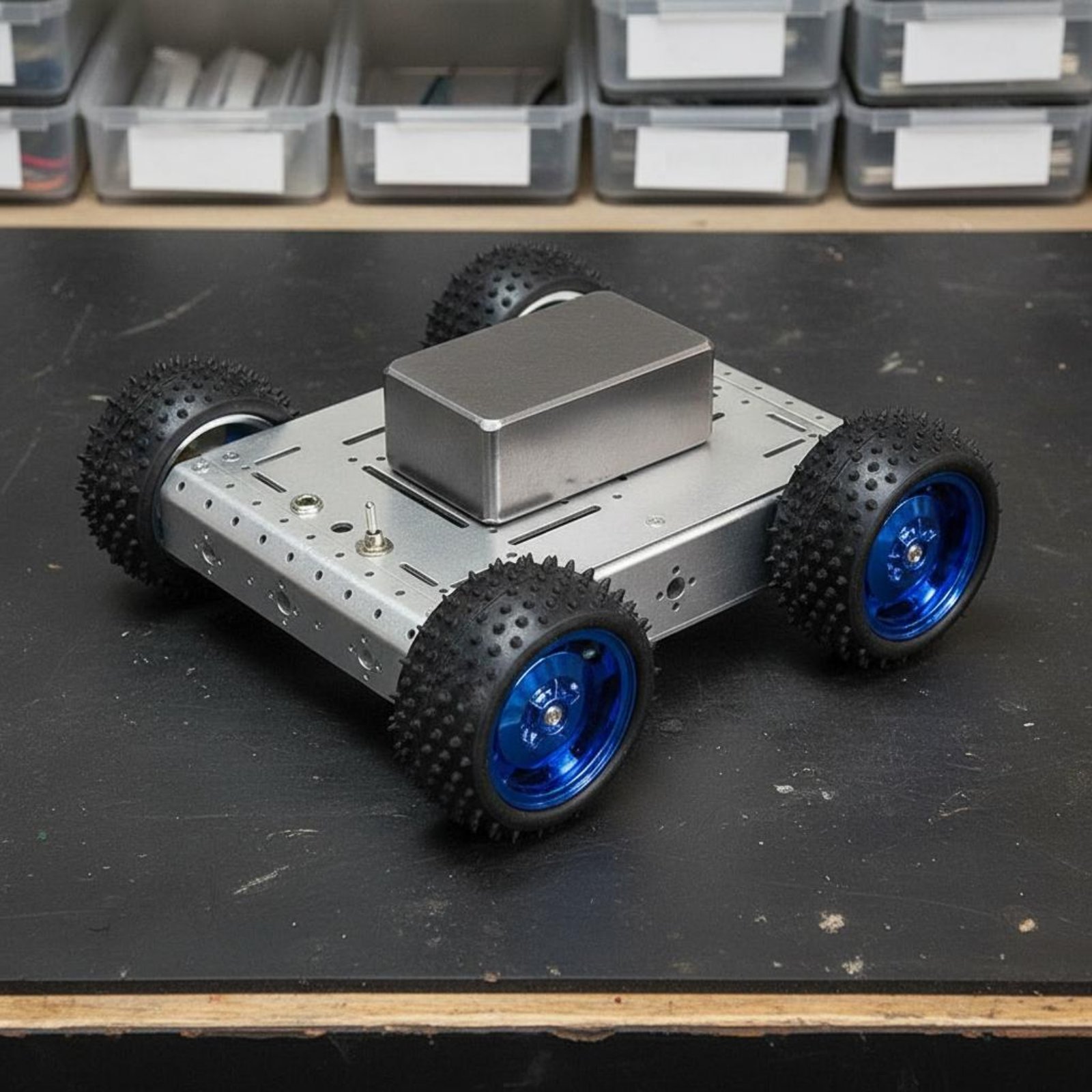 Chasis de Coche Inteligente 4W - Robot Chassis reseña y precio