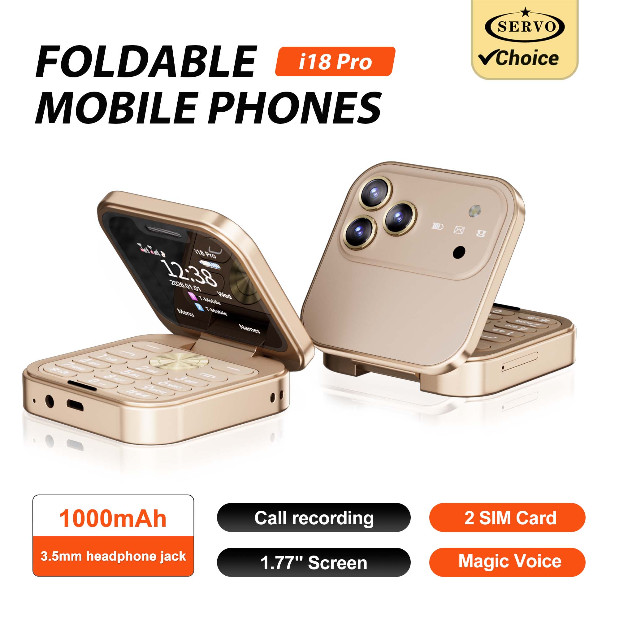 SERVO I18PRO Mini Teléfono con - Servo Pan Tilt reseña y precio